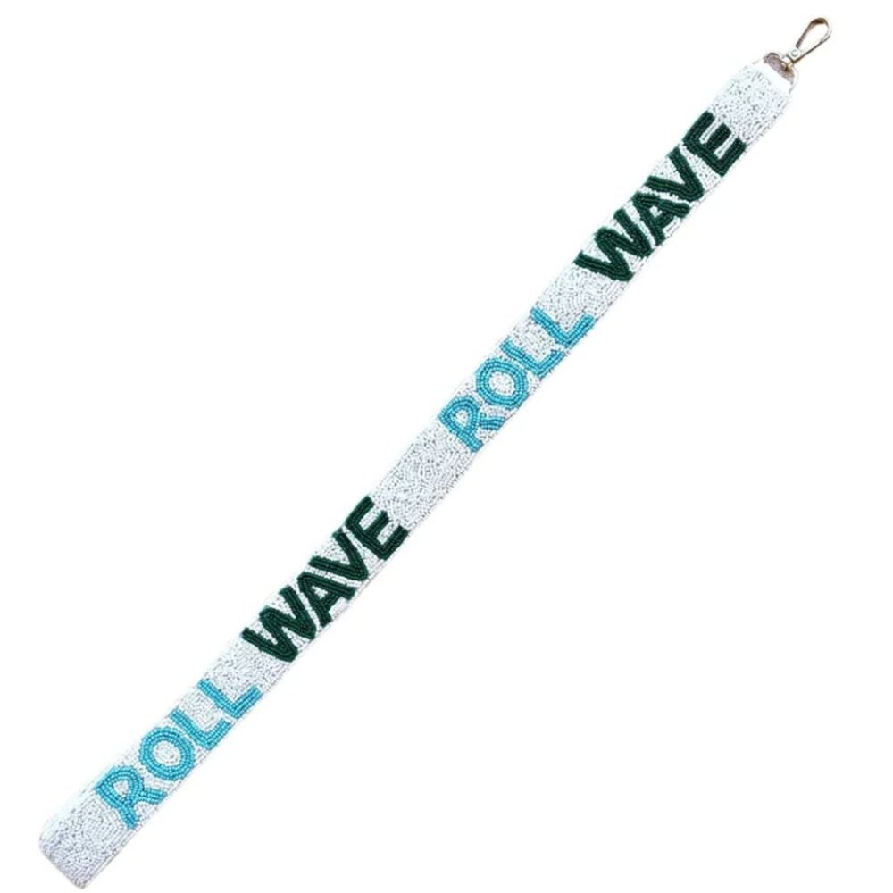 ROLL WAVE Tulane University beaded purse strap | Tulane beaded purse strap - Picture 3 of 3